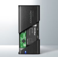 Axagon EEM2-SBC USB-C Külső M.2 SSD ház - Fekete