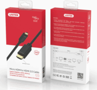 Unitek Micro HDMI - HDMI v2.0 kábel 2m - Fekete