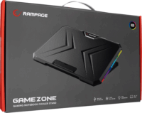 Rampage AD-RC12 GAMEZONE 17" laptop hűtőpad - Fekete