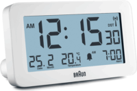 Braun BC10 DCF-W Rádióvezérelt ébresztőóra - Fehér