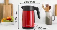 Bosch TWK7L464 1.7L Vízforraló - Piros
