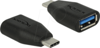 Delock 65519 USB-C apa - USB-A anya 3.1 Átalakító adapter