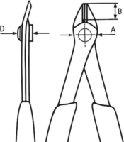 Knipex 78 91 125 Elektronikai csípőfogó