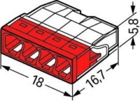 Wago 2273-204 Compact vezetékösszekötő (100 db/csomag)