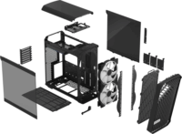 Fractal Design Torrent Compact RGB Black TG Light Tint Számítógépház - Fekete