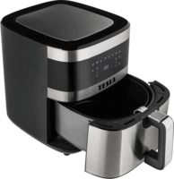 Tesla AirCook Q60XL 6L Forrólevegős fritőz - Fekete/Inox