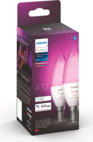Philips Hue WCA LED Fényforrás 4W 470lm 6500K E14 - Állítható színű (2db)