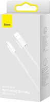 Baseus Dynamic Cable USB-A apa 2.0 - Lightning apa Adat és töltőkábel - Fehér (2m)