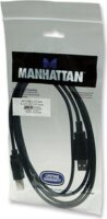 Manhattan Hi-Speed USB2.0 kábel A-B M/M 1,8m fekete
