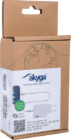 Akyga AK-CH-14 Hálózati USB-C + USB-A töltő - Fehér (45W)