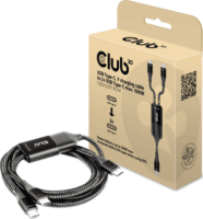 Club3D CAC-1527 USB-C apa - USB-C apa Töltőkábel - Fekete (1.83m)