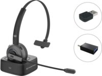 Conceptronic POLONA03BDA Wireless Headset - Fekete