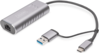 Digitus DN-3028 USB-C apa - RJ45 anya adapter
