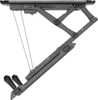 Maclean MC-880 32"- 70" LCD TV/Monitor Motoros mennyezeti tartó - Fekete