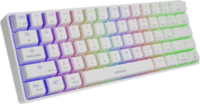 Natec Genesis THOR 660 RGB Mechanikus (Red Switch) Wireless/USB Gaming Billentyűzet (Fehér) - Angol (US)