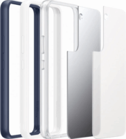 Samsung Galaxy S22+ Keretes Tok - Átlátszó/Fehér