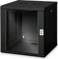 Digitus 19" Fali rack szekrény 12U 600x600mm - Fekete