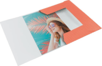 Esselte Colour'Breeze A4 gumis mappa - Korall