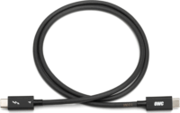 OWC Thunderbolt 4 USB-C apa - USB-C apa 4.0 Adat és töltőkábel - Fekete (0.7m)