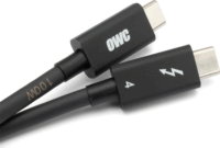 OWC Thunderbolt 4 USB-C apa - USB-C apa 4.0 Adat és töltőkábel - Fekete (0.7m)