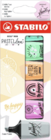 Stabilo Boss Mini Pastellove 2-5mm Szövegkiemelő készlet - Vegyes színek (6 db / csomag)