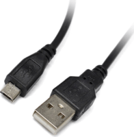 Iris CX-102 USB-A apa - Micro USB-B apa 2.0 Adat és töltőkábel - 0.15m (Fekete)