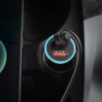 Baseus TZCCJD-A0G Golden Contactor Pro Dual Quick Charger Autós USB-A töltő - Szürke (40W)