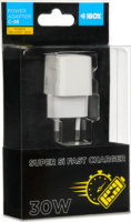 iBox ILUC38W Super Si Fast Charger Hálózati USB-C töltő - Fehér (30W)