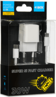 iBox ILUC38CW Super Si Fast Charger Hálózati USB-C töltő - Fehér (30W)