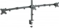 Manhattan 461658 13"-32" LCD TV/Monitor asztali tartó kar - Fekete (2 kijelző)