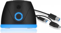RaidSonic IcyBox IB-1124L-C3 HDD Dokkoló és klónozó állomás (USB 3.0 - SATA)