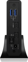 RaidSonic IcyBox IB-382H-C31 2.5"/3.5" USB 3.2 Type-C Külső HDD/SSD ház - Fekete