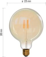 Emos Vintage LED G125 izzó 4W 470lm 2200K E27 - Meleg fehér