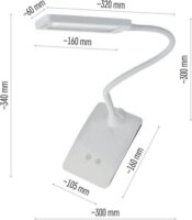 Emos Eddy LED Asztali lámpa - Fehér