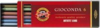 Koh-I-Noor Giconda Metallic Grafitbél szett - Vegyes szín (6 db)