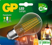 GP 085317 LED FlameSwitch izzó 7W 806lm 2700K E27 - Meleg fehér