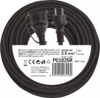 Emos 250V Kültéri hosszabbító 1 aljzatos 25m - Fekete