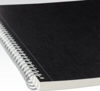 Fabriano Ecoqua 70 lapos A4 vonalas spirálfüzet - Fekete