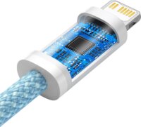 Baseus Dynamic Series USB-C apa 2.0 - Lightning apa Adat és töltőkábel - Kék (1m)