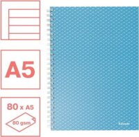 Esselte Colour'Breeze 80 lapos A5 vonalas spirálfüzet - Kék
