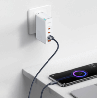 Baseus Crystal Shine Series USB-A apa - USB-C apa 2.0 Adat és töltőkábel - Fekete (1.2m)