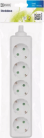 Emos 250V Elosztó 5 aljzatos kábel nélkül - Fehér