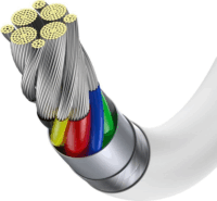 Baseus Superior Series USB-C apa - USB-C apa 2.0 Adat és töltőkábel - Fehér (2m)
