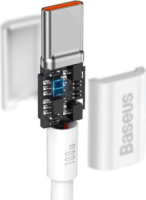 Baseus Superior Series USB-C apa - USB-C apa 2.0 Adat és töltőkábel - Fehér (2m)