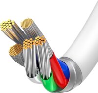 Baseus Superior Series USB-C apa 2.0 - Lightning apa Adat és töltőkábel - Fehér (1.5m)