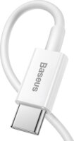Baseus Superior Series USB-C apa 2.0 - Lightning apa Adat és töltőkábel - Fehér (1.5m)