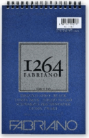 Fabriano 1264 200g A5 20lapos spirálkötött fekete rajztömb