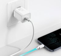 Baseus Super Si USB-C Hálózati Töltő Adapter 20W - Fehér