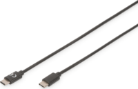 Digitus AK-300138-030-S USB-C apa - USB-C apa 2.0 Adat és töltőkábel - Fekete (3m)