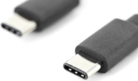 Digitus AK-300138-030-S USB-C apa - USB-C apa 2.0 Adat és töltőkábel - Fekete (3m)